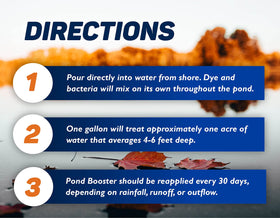 Crystal Blue Pond Booster muck breakdown on pond floor