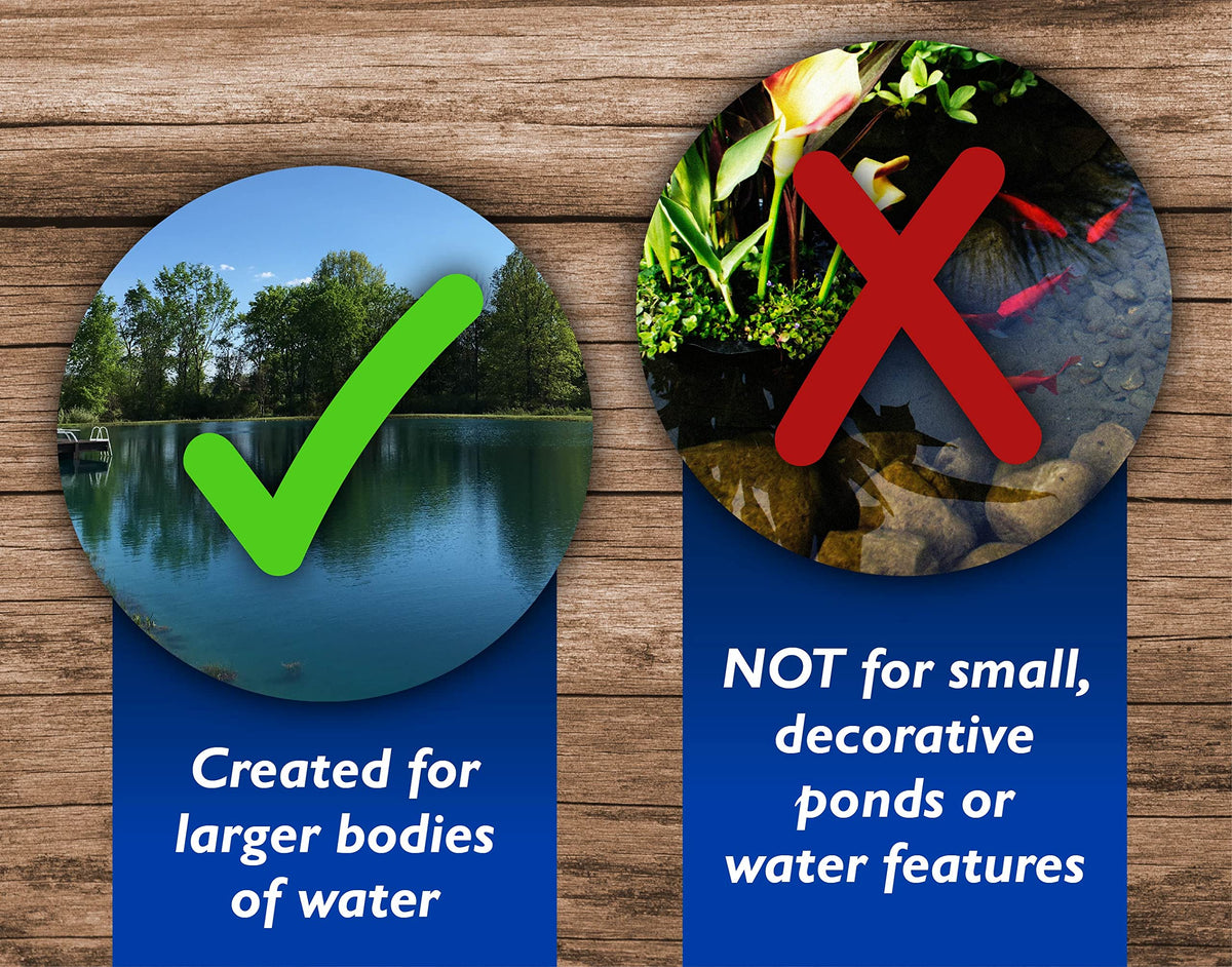 Crystal Blue pond maintenance line complements water care with proven products.