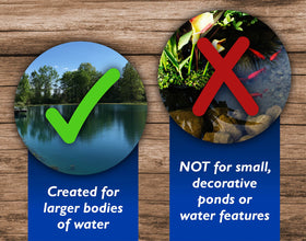 Crystal Blue pond maintenance line complements water care with proven products.