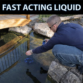 CrystalClear PondTint quick-acting formula enhances water color efficiently
