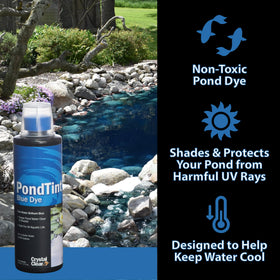 CrystalClear PondTint shading water from sunlight improves clarity visually