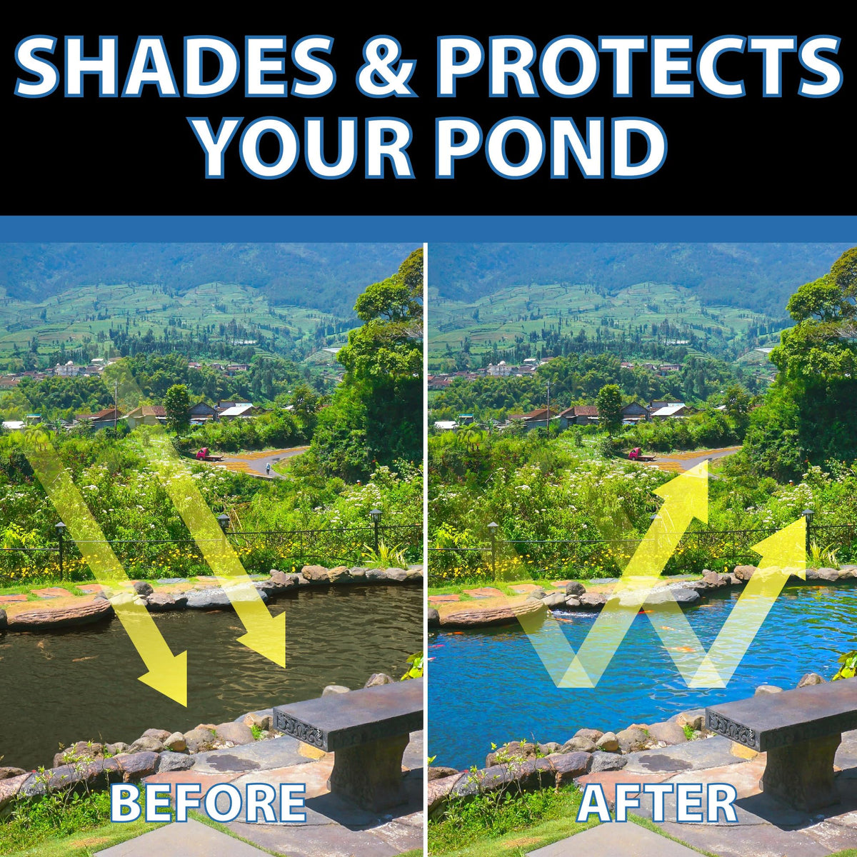 CrystalClear PondTint suitable for year-round use in varying temperatures