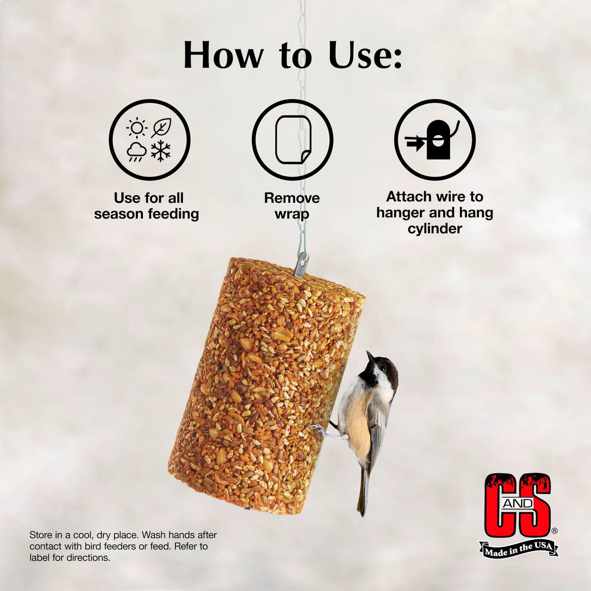 Made in USA seed cylinder displayed to emphasize quality and trust.