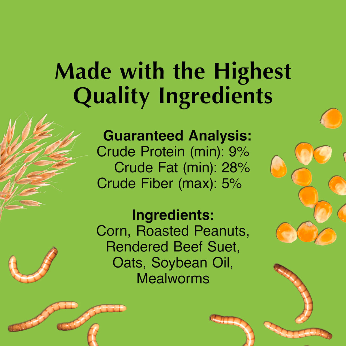 C&S Mealworm Delight soft dough resists melting in warm weather.