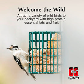 C&S Berry Treat Suet Cake attracts fruit-eating birds with aroma