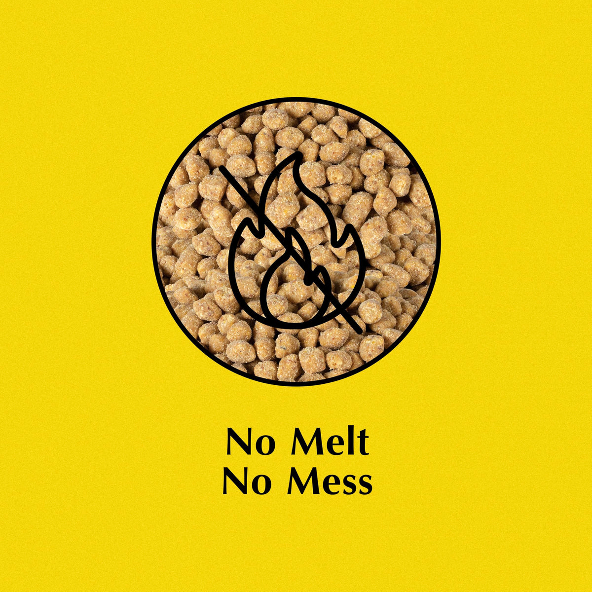 C&S Sunflower Suet Nuggets no-melt formula keeps suet intact in warm weather.