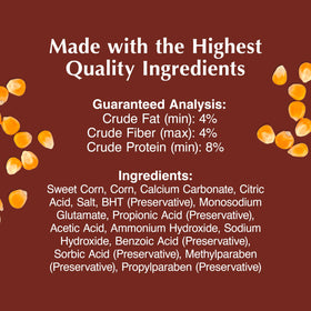 C&S Sweet Corn Squirrelog dense-log highlights long-lasting backyard snack.