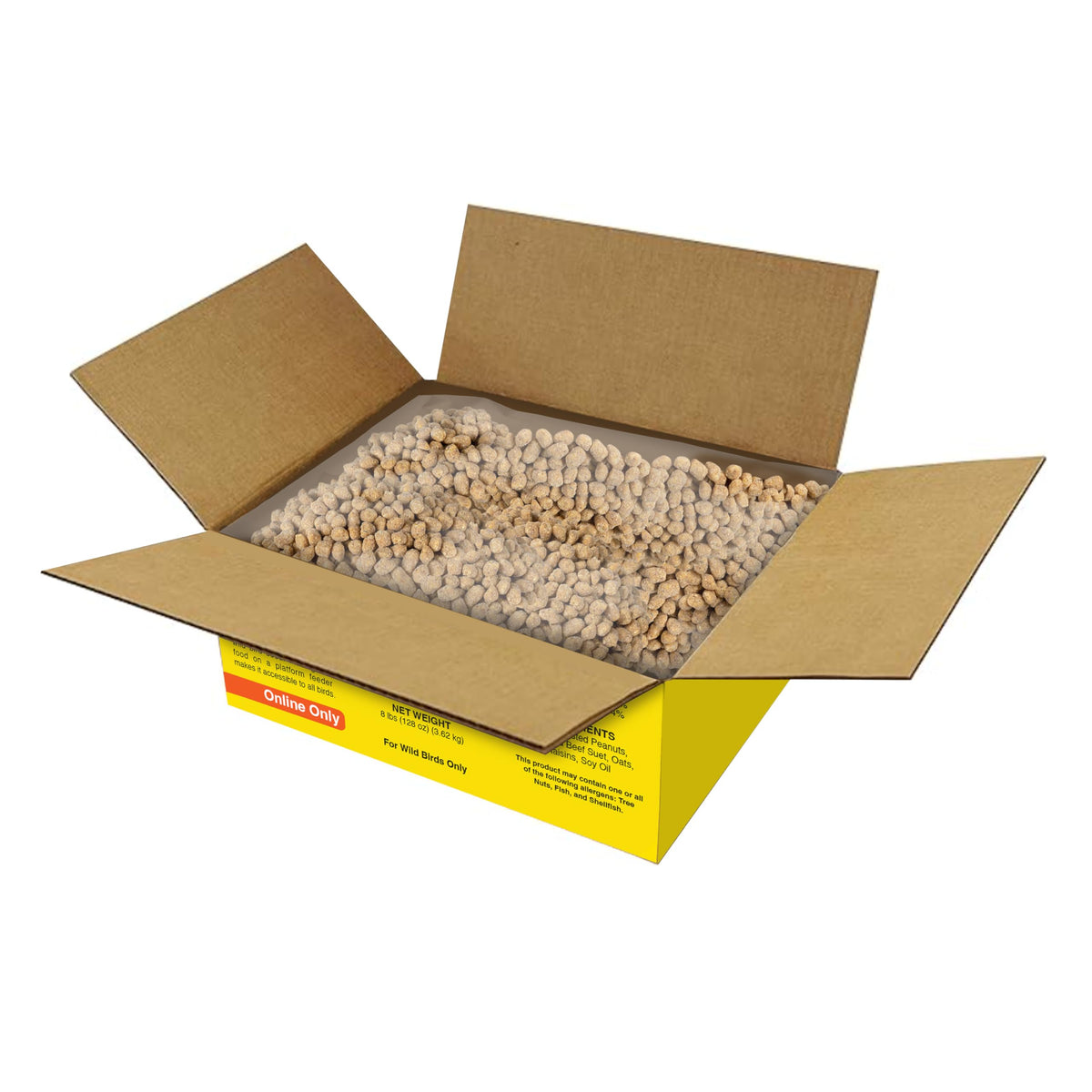 C&S Bluebird Suet Nuggets at the feeder deliver quick energy for fruit- and suet-loving birds.