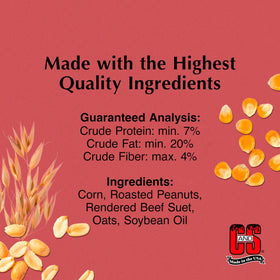 CS Peanut Suet Nuggets Mega Box in a feeding station demonstrates no-melt, no-waste texture.