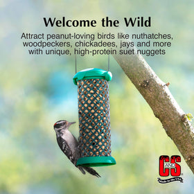 CS Wild Bird Nuggets perfect for year-round feeding on a platform or nugget feeder.