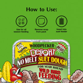 Assorted flavors section highlights peanut, berry, and more in no-melt dough