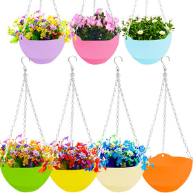 Cshangzei green hanging planter from the 7-pack with self-watering design for indoor and outdoor use