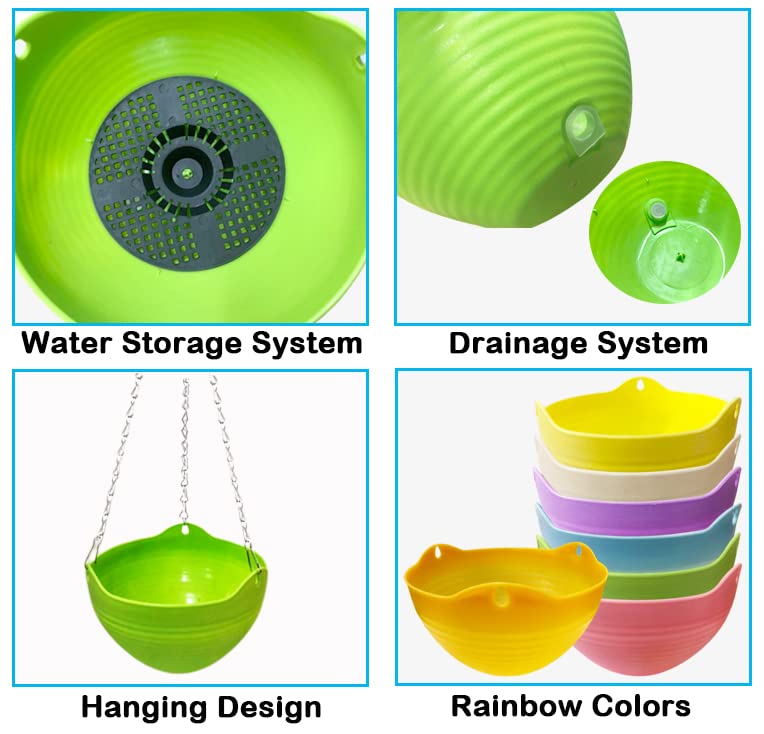 Cshangzei orange planter with perforated insert protects roots and conserves water