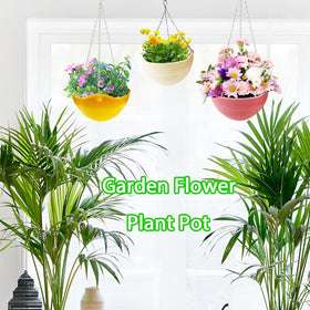Cshangzei yellow planter brightens balconies with sturdy self-watering baskets