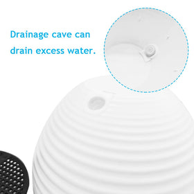 Cshangzei white planter close-up shows durable lightweight plastic finish