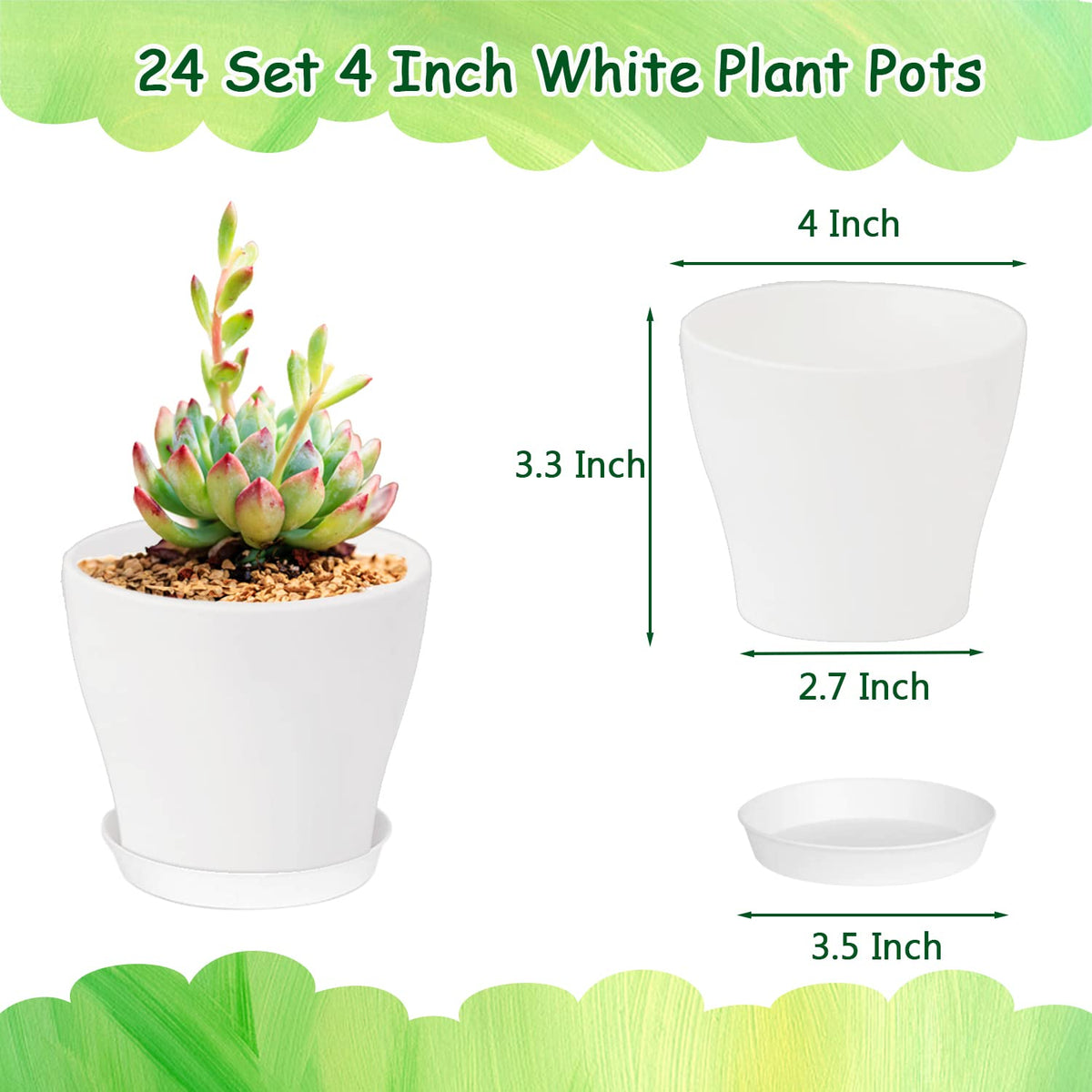 Cshangzei white pot displayed on a bright windowsill.