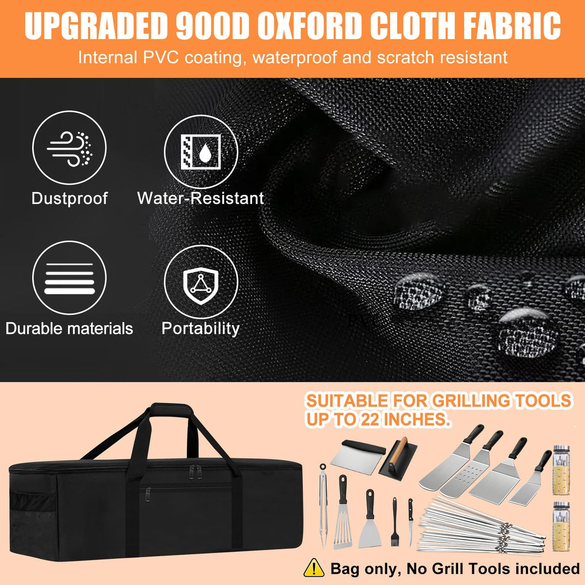 CSOKRE bag side pocket view highlighting organized storage for gloves and condiments