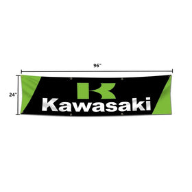 Ctemnpho racing banner hanging in dorm or garage adds durable color.