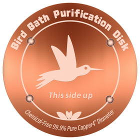 CTTZCKJ 4-inch copper bird bath disk in water restoring clarity and appeal