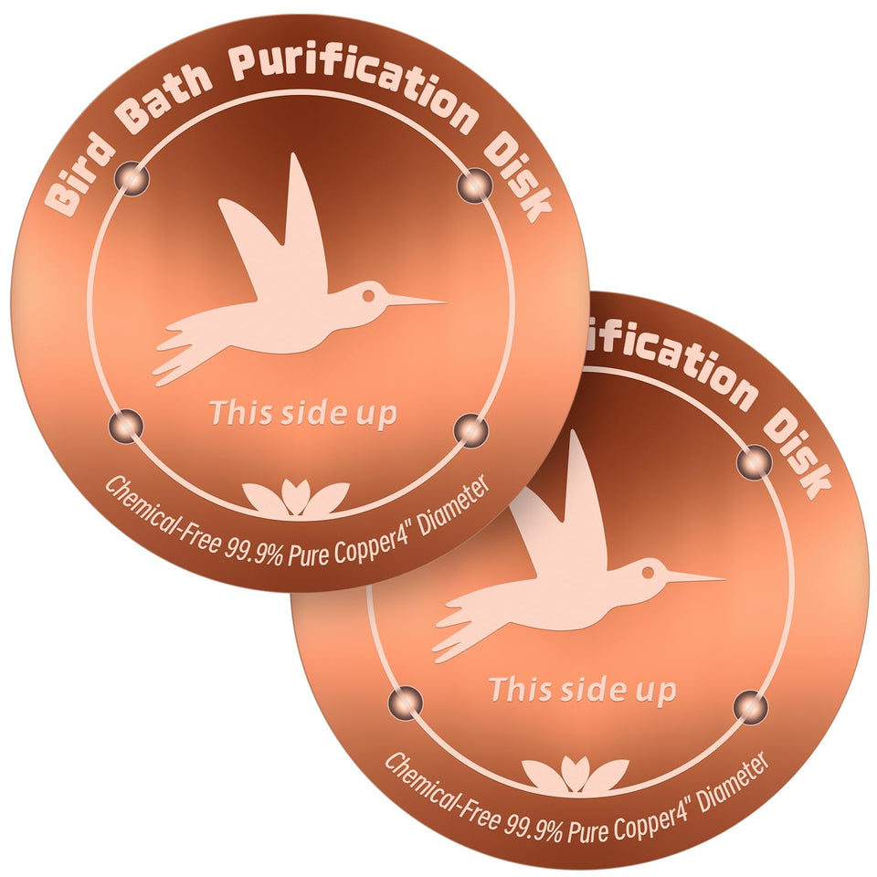 CTTZCKJ copper birdbath disk universal fit 4-inch purifies outdoor water bowls