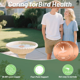 CTTZCKJ copper bath disk with patina finish adds natural beauty to garden