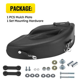 C-Tzu mulch cover fits various 46-inch decks across brands for versatile mowing.