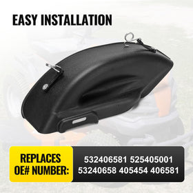 C-Tzu mulch cover with mounting hardware included for secure installation.