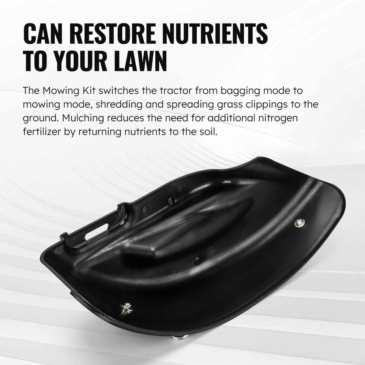 C-Tzu mulch cover shown in wet conditions highlighting water-resistant construction.