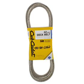Cub Cadet 490-501-C062 drive belt for 42-inch deck, OEM replacement