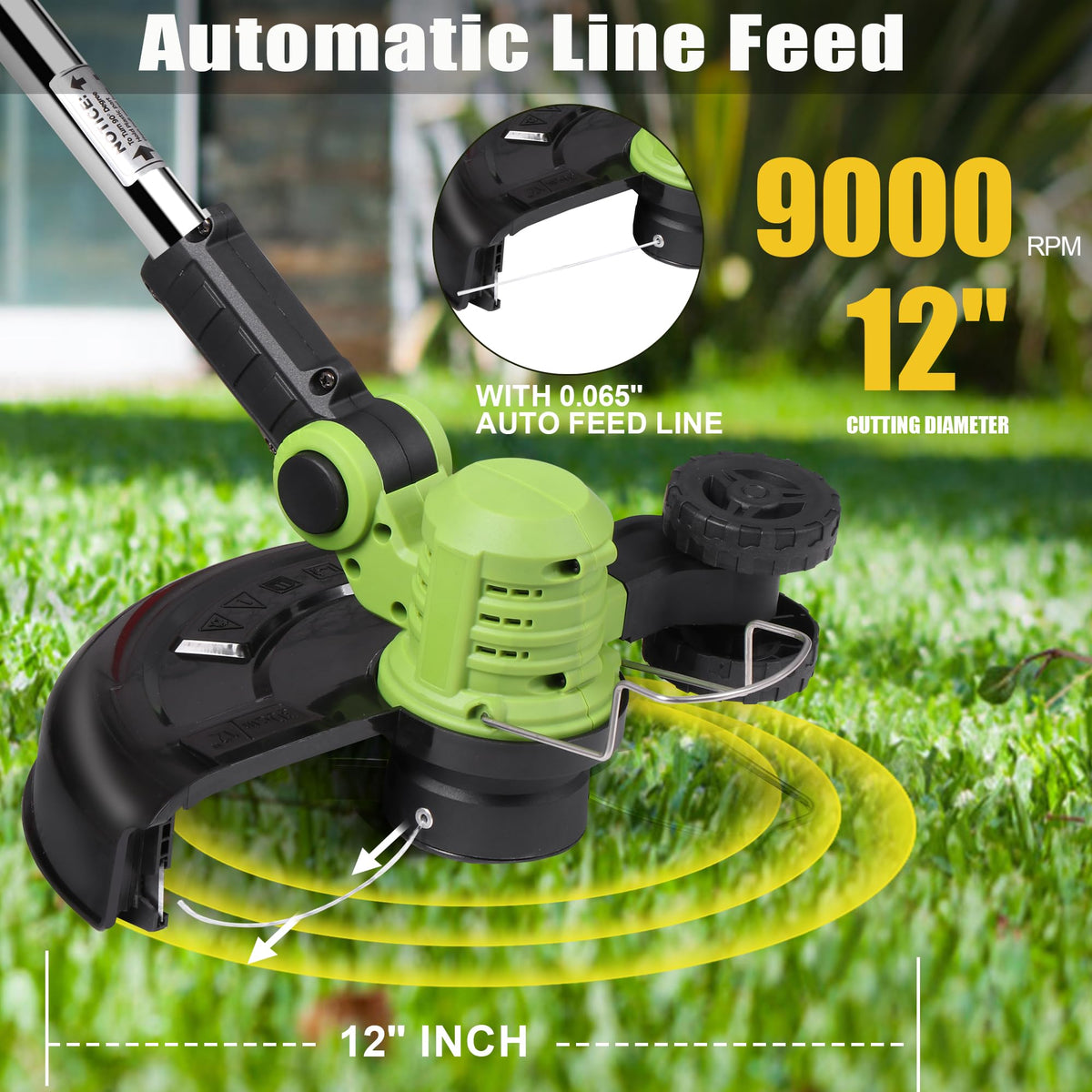Cub Tik auto line feed system maintaining continuous cutting