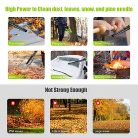 Cub Tik leaf blower operates quietly for neighbor-friendly yard work