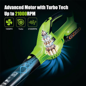 Cub Tik leaf blower high-low speed control from 70 to 135 mph