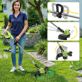 Cub Tik variable speed trigger lets you tailor power to grass thickness