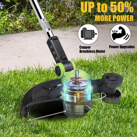 Cub Tik weed eater with telescopic shaft adjustable height for comfortable use