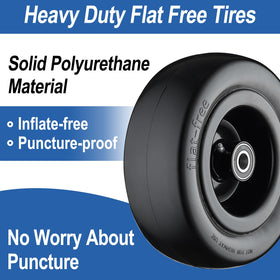 Cubesprings front tire in use offers smoother steering and fewer flats.