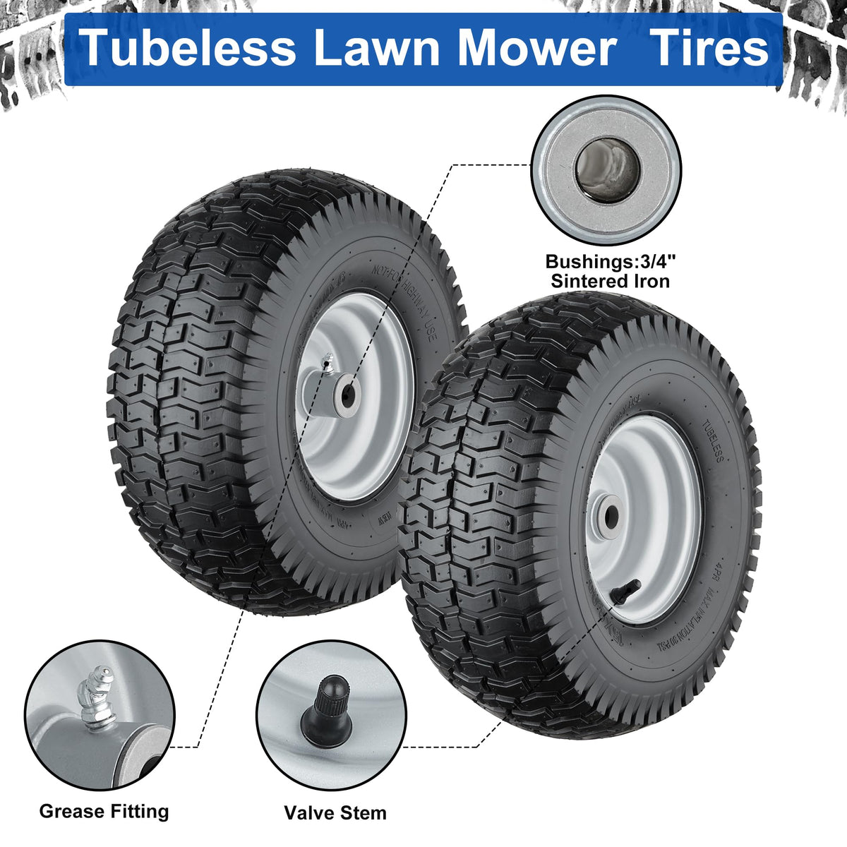 Cubesprings 4-ply tubeless ride cushions bumps during mowing
