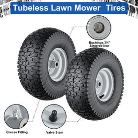 Cubesprings 4-ply tubeless ride cushions bumps during mowing