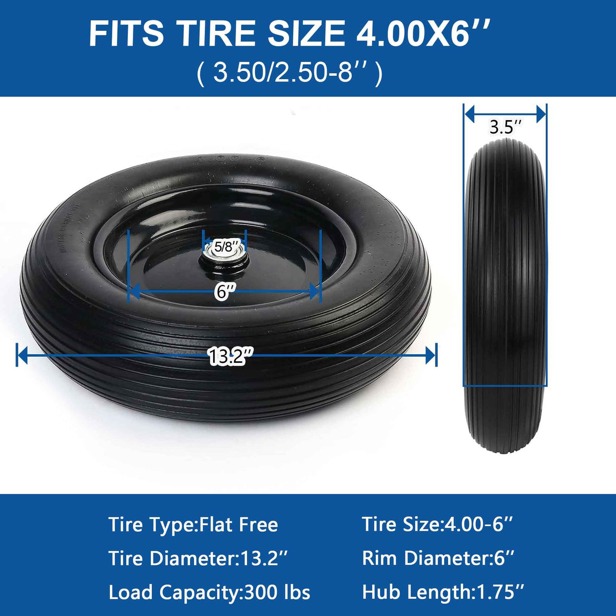 Adapter kit from Cubesprings shows adjustable hub and bearings for versatile wheelbarrow fit.