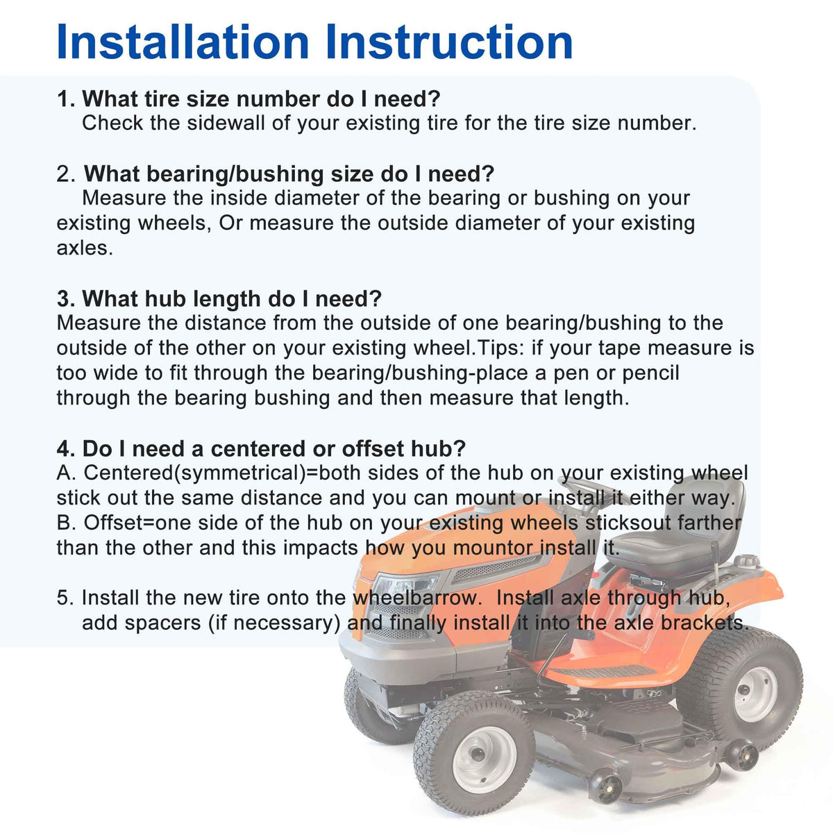Cubesprings compatible with 100 and 300 series mowers for versatile front replacement