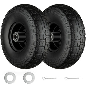 Cubesprings flat-free 10in tire and wheel for puncture-proof outdoor carts