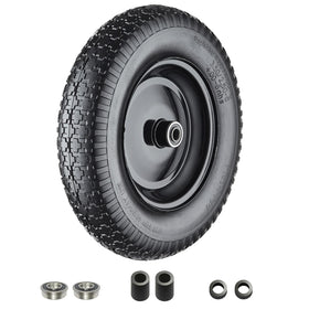Cubesprings 14.5 inch flat-free wheelbarrow tire ready for outdoor use and puncture resistance