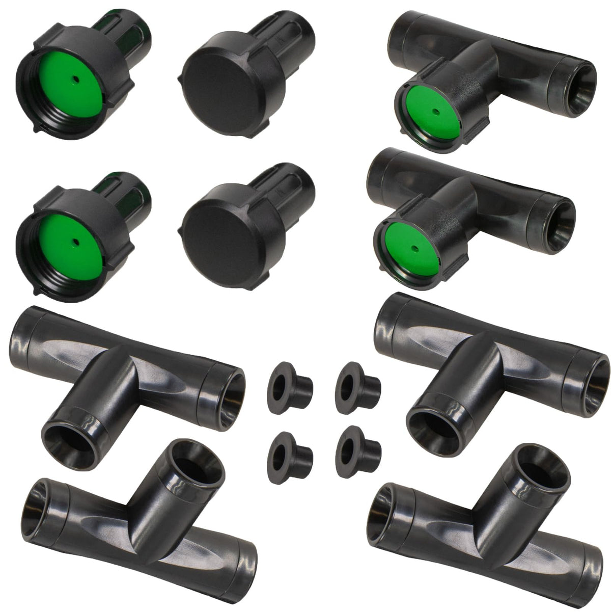 CUCKOO irrigation hose quick connector kit for 3/8 inch hoses, easy to assemble.