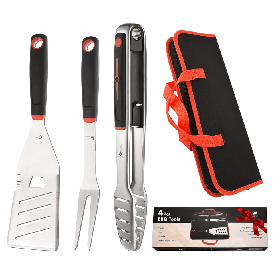 CuCut BBQ Tools Set Spatula ready for grilling with sturdy flipping and control.
