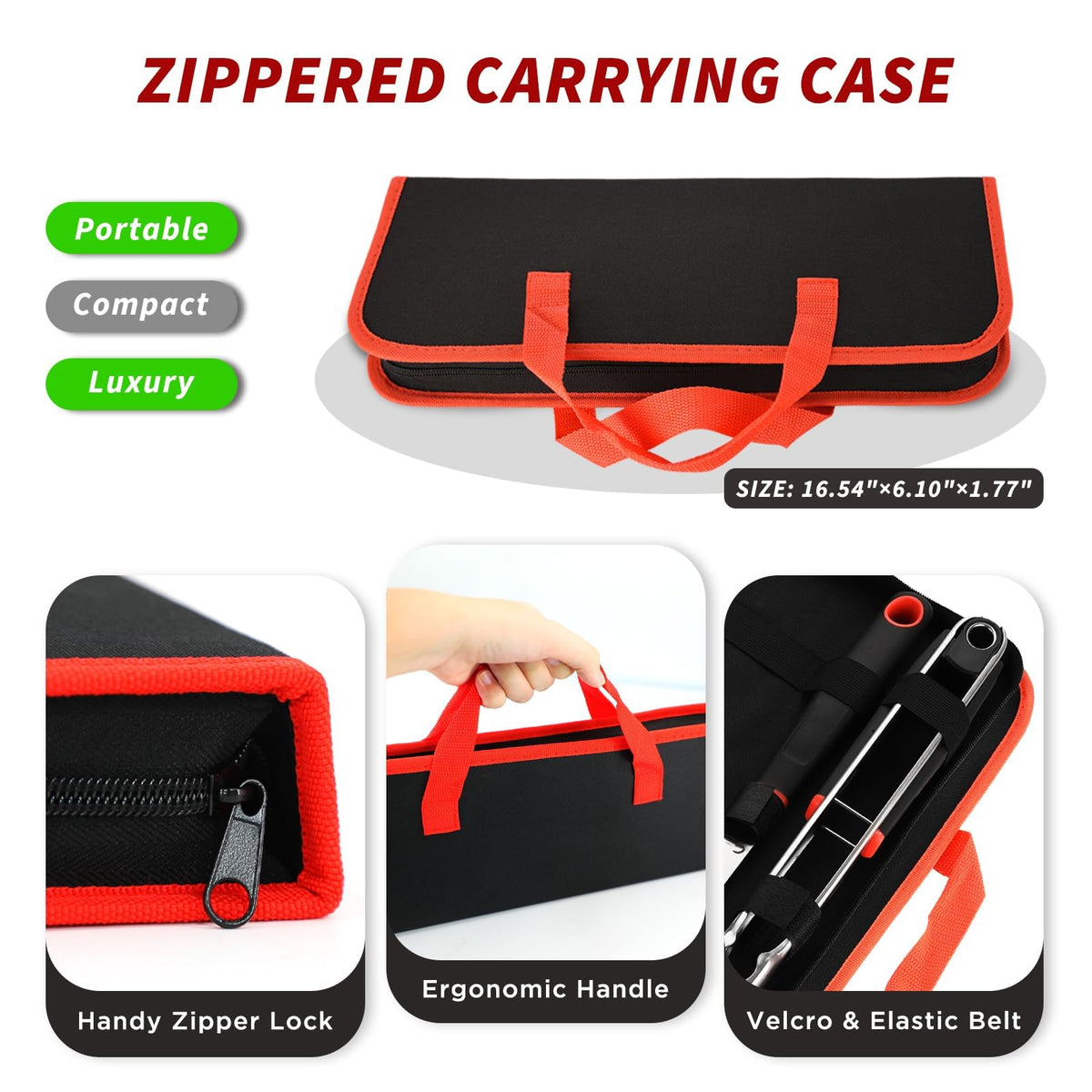 CuCut BBQ Tools Set Tongs with locking mechanism for safe, controlled grip.