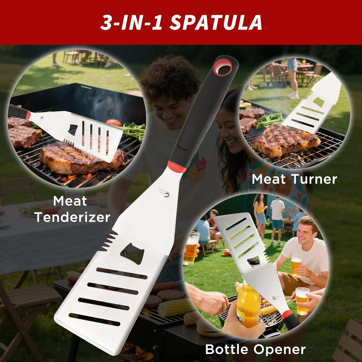 CuCut Storage Bag included keeps tools organized and protected between cookouts.