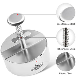 Cuexorik hamburger press detachable parts enable easy cleaning after grilling.