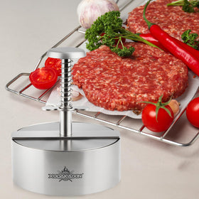 Cuexorik dishwasher-safe burger press for quick maintenance.