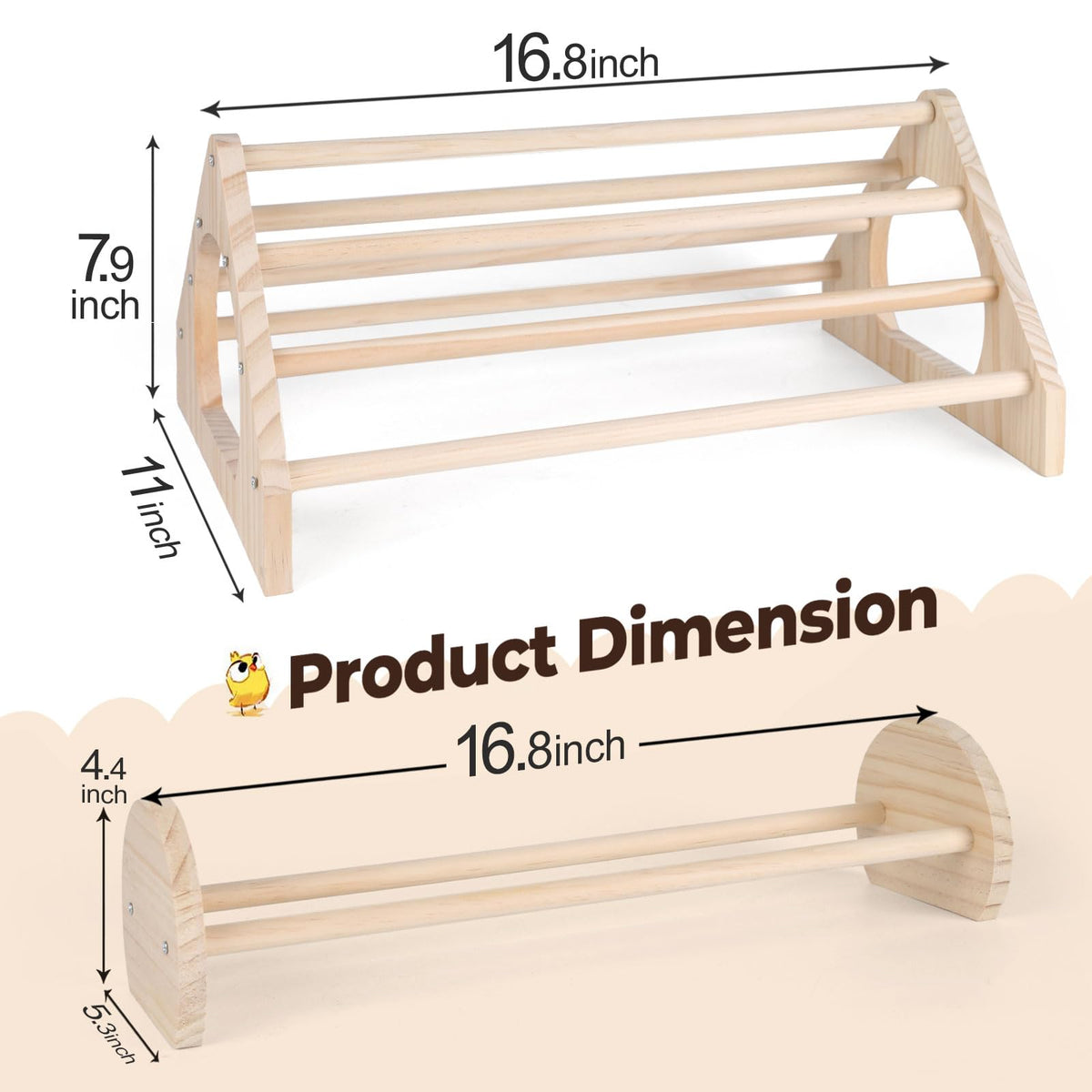 CuffUp chicken perch sizes: large and small options for different breeds.