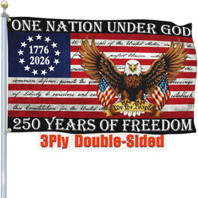 Cuiliqun 250th anniversary flag front view for durable outdoor display