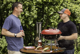 Cuisinart compact tabletop grill suitable for camping and tailgating